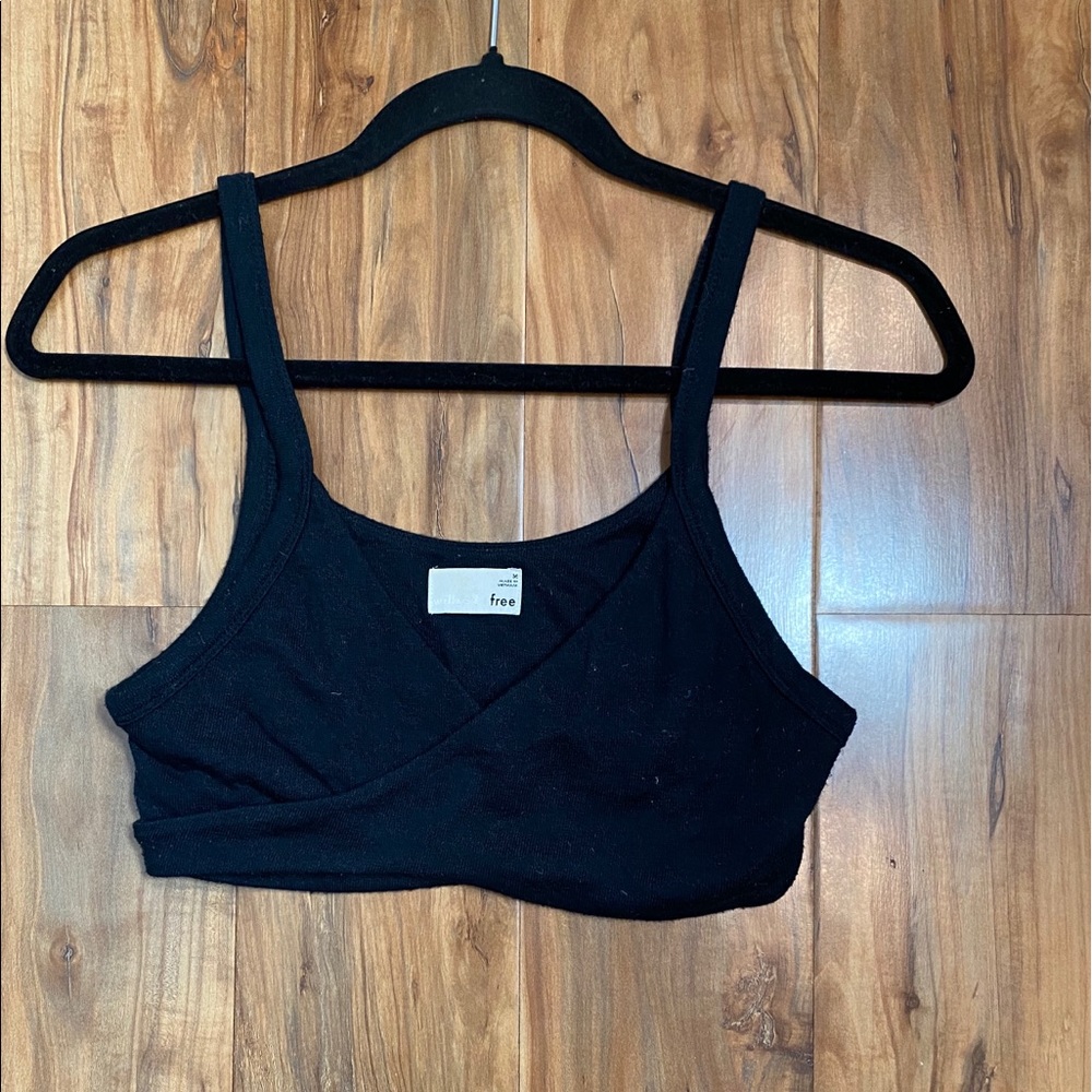 Aritzia wrap crop top